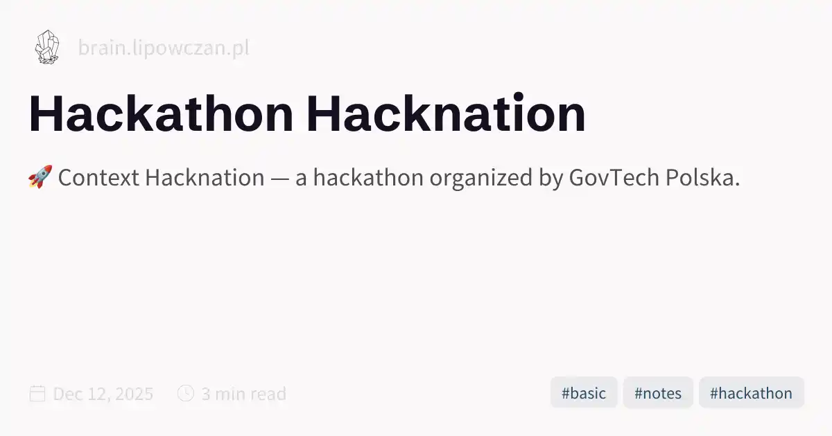 Hackathon Hacknation