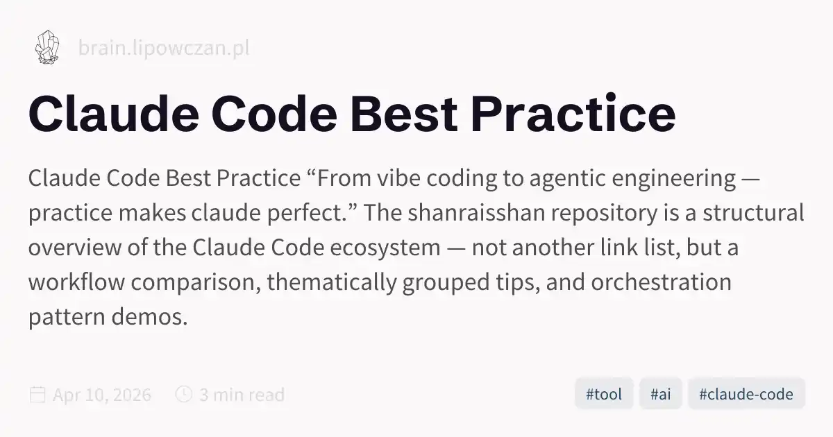 Claude Code Best Practice